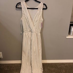 NWT STRIPED JUMPSUIT